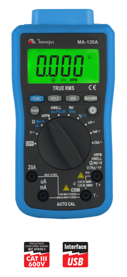 MA-120A Multimetro Au...